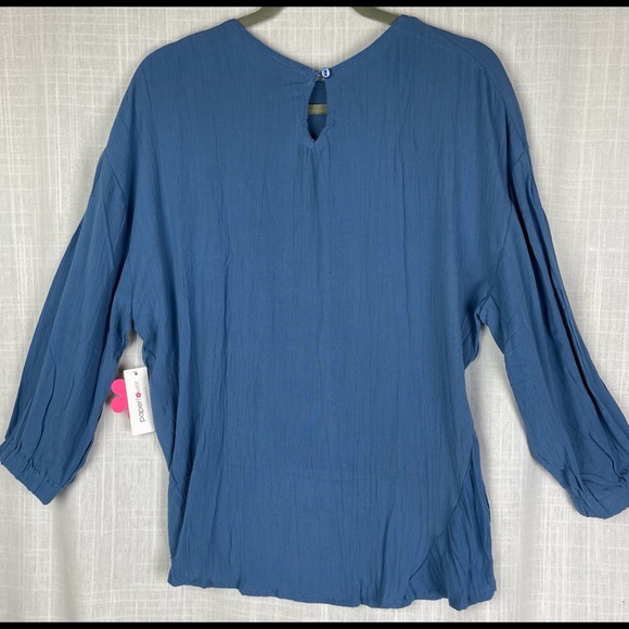 Paper Flowers NWT boho lightweight pullover L top - Picture 2 of 12